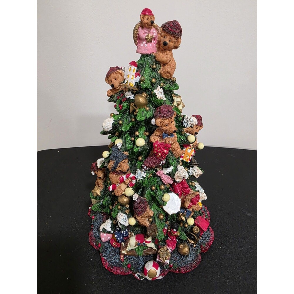 🎄HOLIDAY HOME Teddy Bears Train Rocking Horse CHRISTMAS Tree Decor 13" VGUC